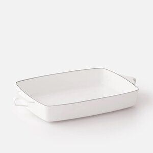 Dansk Købenstyle White Enamelware Large Baker New!